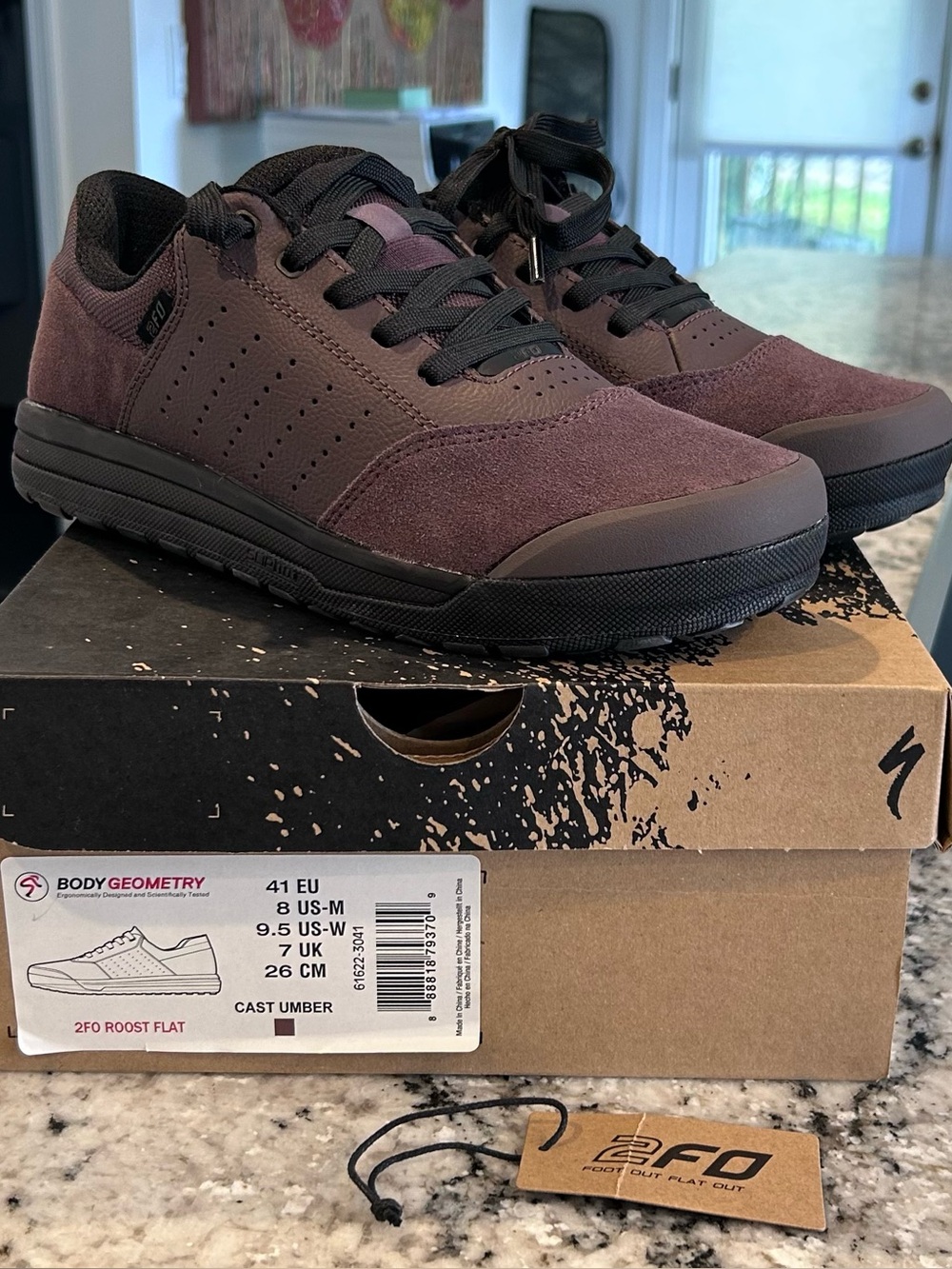 New Specialized Mountain Bike Shoes in Cast Umber Brown and Black